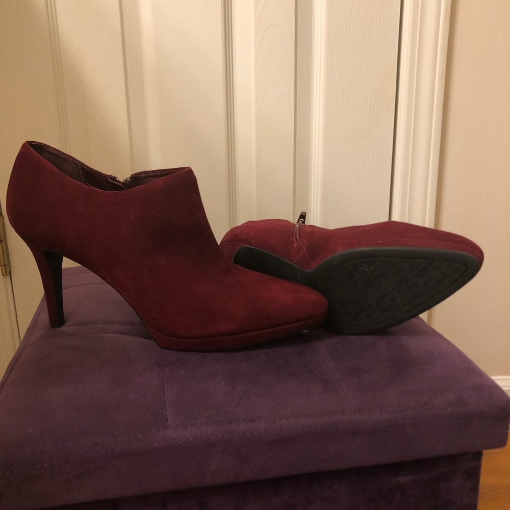Burgundy Booties